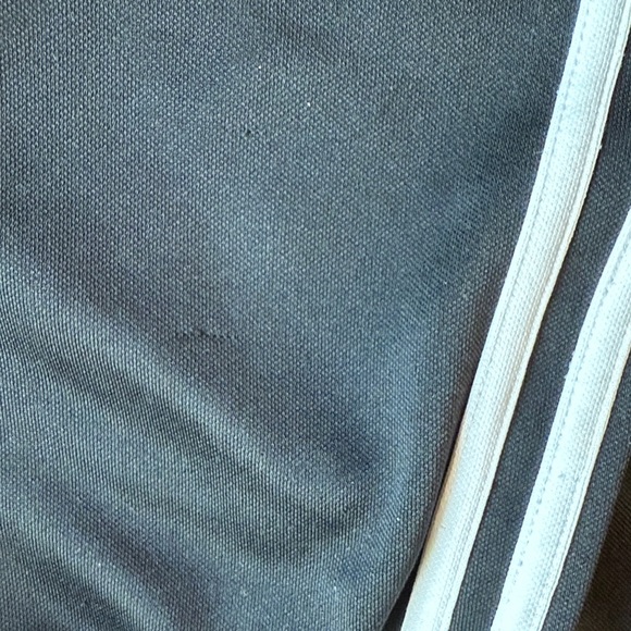 Adidas Kids Medium Black Joggers with White Stripes - Picture 5 of 5